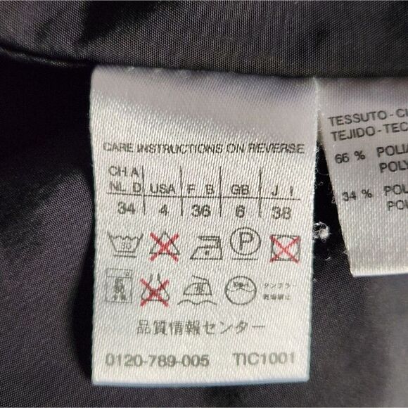 MAXMARA Weekend coat over womans Size Medium Hooded Black - Picture 7 of 11